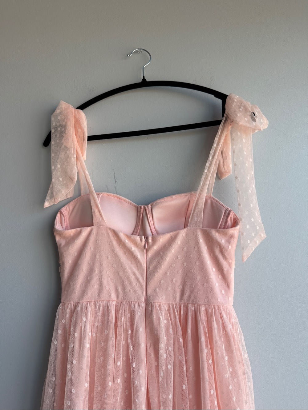 NWT Zeflows Floral midi Dress Sheer Tie-Shoulder - Picture 5 of 8